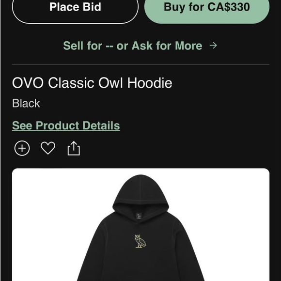 OVO Classic Owl Hoodie - Picture 5 of 5